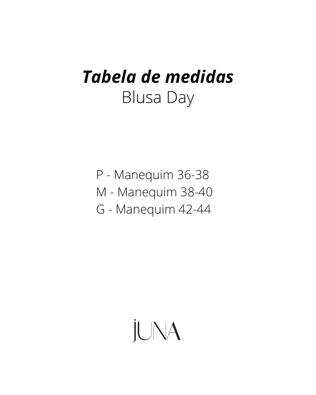 Blusa Day - Manga Longa